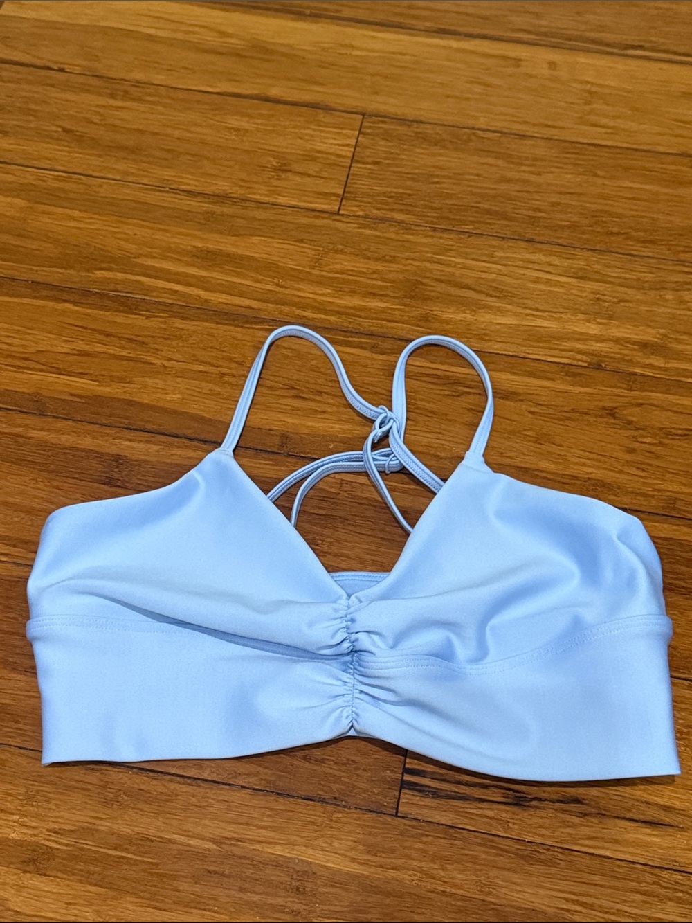 Alo Airlift Divine Bra Crystal Clear Blue S